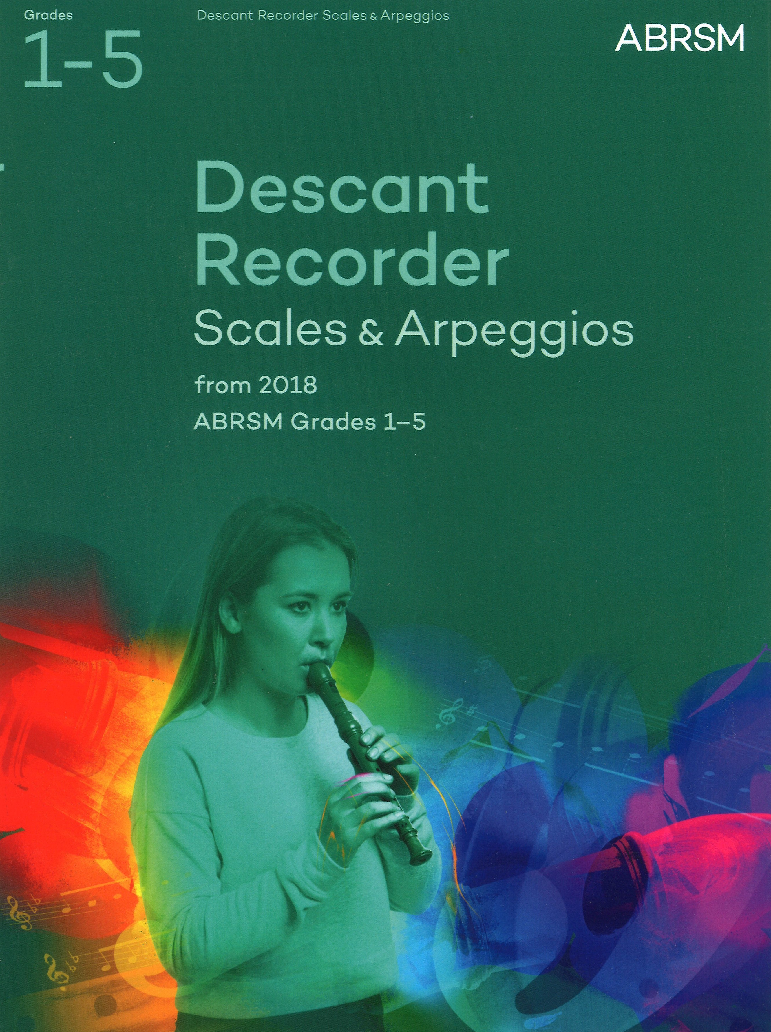 Descant Recorder Scales & Arp Gr 1-5 2018 Abrsm Sheet Music Songbook