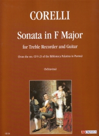 Corelli Sonata In F Major Treble Recorder & Guitar Sheet Music Songbook