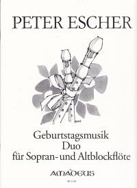 Escher Birthday Music Duo Op139 Desc & Treb Rec Sheet Music Songbook