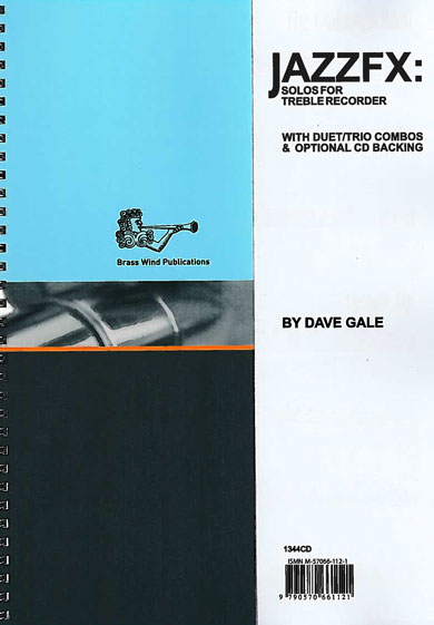 Jazzfx Treble Recorder Gale Book + Cd Sheet Music Songbook