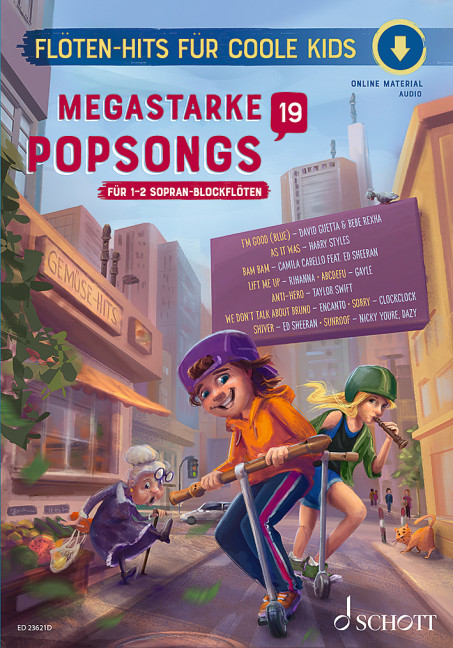 Megastarke Popsongs Vol. 19 1-2 Soprano Recorders Sheet Music Songbook