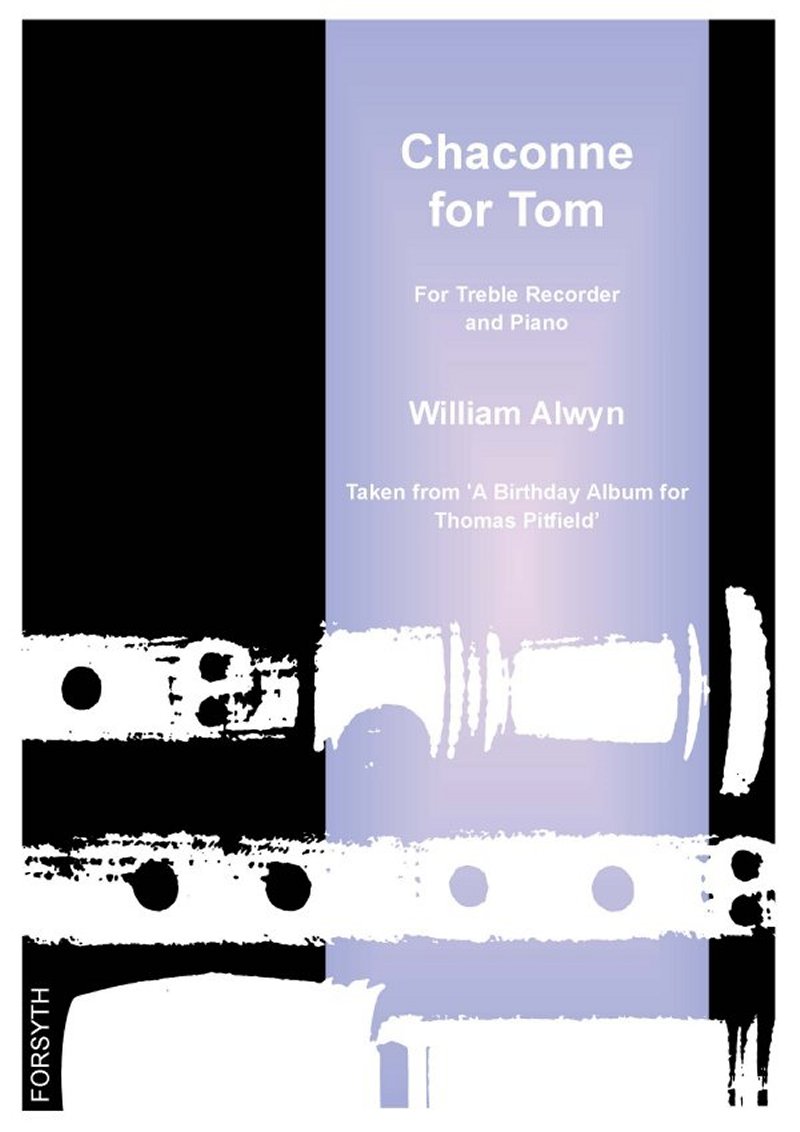 Alwyn Chaconne For Tom Recorder & Piano Sheet Music Songbook