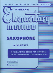 Rubank Elementary Saxophone Method Hovey Sheet Music Songbook