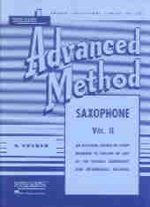 Rubank Advanced Saxophone Method Vol 2 Voxman Sheet Music Songbook