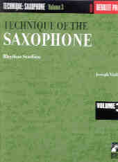 Technique Of The Saxophone Vol 3 Rhythm Studies Sheet Music Songbook