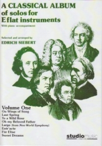 Classical Album Of Solos Siebert Vol 1 Eb Inst Sheet Music Songbook