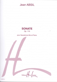 Absil Sonata Op115 For Saxophone & Piano Sheet Music Songbook