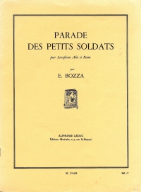Bozza Parade Des Petits Soldats Alto Saxophone Sheet Music Songbook