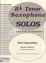 Guilhaud First Concertino Bb Tenor Saxophone Sheet Music Songbook