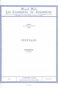Schubert Serenade Saxophone & Piano (mule) Sheet Music Songbook