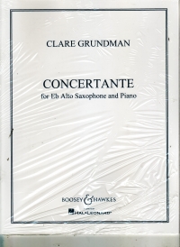 Grundman Concertante Alto Sax & Piano Sheet Music Songbook