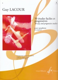 Lacour 50 Etudes Faciles & Progressives Book 1 Sax Sheet Music Songbook