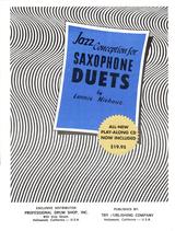 Niehaus Jazz Conception For Saxophone Duets + Cd Sheet Music Songbook
