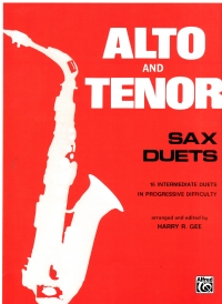 Alto & Tenor Saxophone Duets Gee Sheet Music Songbook