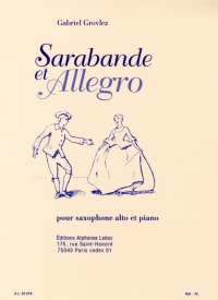 Grovlez Sarabande & Allegro Alto & Piano  Sheet Music Songbook