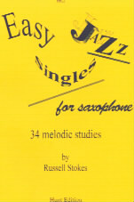 Stokes Easy Jazz Singles 34 Melodic Studies Sax Sheet Music Songbook