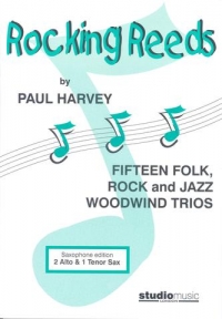 Rocking Reeds 15 Trios Harvey 2 Alto/1 Ten Sax Sheet Music Songbook