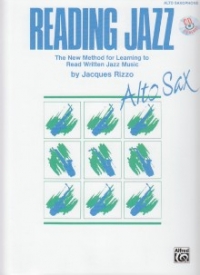 Reading Jazz Alto Saxophone Book & Cd Rizzo Sheet Music Songbook