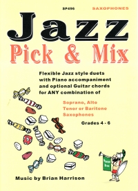 Jazz Pick & Mix Flexible Jazz Style Saxophone Duet Sheet Music Songbook