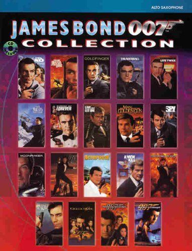 James Bond 007 Collection Alto Sax Book & Cd Sheet Music Songbook
