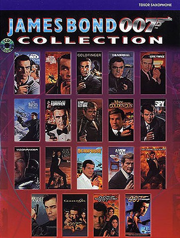 James Bond 007 Collection Tenor Sax Book & Cd Sheet Music Songbook