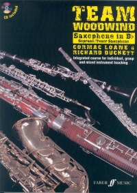Team Woodwind Saxophone Bb Book & Cd Sheet Music Songbook