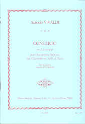 Vivaldi Concerto Amin Fvii/5 Kynaston Soprano Sax Sheet Music Songbook
