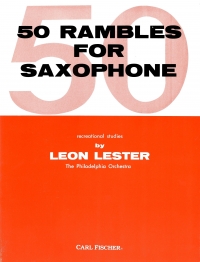 Lester 50 Rambles Saxophone Sheet Music Songbook