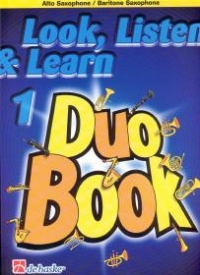 Look Listen & Learn 1 Duo Book Alto/baritone Sax Sheet Music Songbook