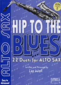 Hip To The Blues Alto Saxophone Duets Book & Cd Sheet Music Songbook