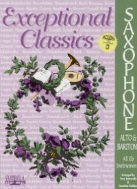 Exceptional Classics Alto/bari Sax Book & Cd Sheet Music Songbook