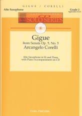 Corelli Gigue Sonata Op5 No 5 Alto Sax Cd Solo Sheet Music Songbook