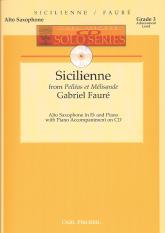 Faure Sicilienne Alto Sax Cd Solo Series Sheet Music Songbook
