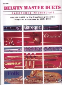 Belwin Master Duets Saxophone Intermediate Vol 2 Sheet Music Songbook