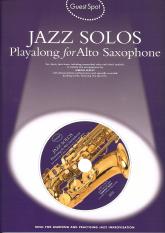 Guest Spot Jazz Solos Alto Saxophone Book & Cd Sheet Music Songbook
