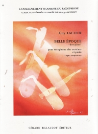 Lacour Belle Epoque Evocation Saxophone Sheet Music Songbook