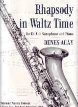 Agay Rhapsody In Waltz Alto Saxophone & Piano Sheet Music Songbook
