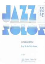 Jazz Solos For Alto Saxophone Vol 1 Mintzer Sheet Music Songbook