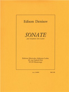 Denisov Sonata For Saxophone Sheet Music Songbook