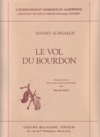 Rimsky-korsakov Flight Of The Bumblebee Sax Quarte Sheet Music Songbook