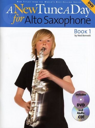 New Tune A Day Alto Saxophone Book Cd & Dvd Sheet Music Songbook