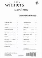 Easy Winners Lawrance Alto Saxophone Piano Accomps Sheet Music Songbook