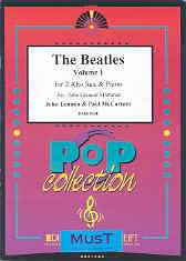 Beatles Vol 1 Mortimer 2 Alto Saxophones & Piano Sheet Music Songbook