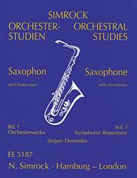 Orchestral Studies I Saxophone Sheet Music Songbook