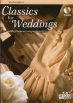Classics For Weddings Alto Saxophone Book & Cd Sheet Music Songbook