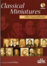 Classical Miniatures Alto Sax Philipp Book & Cd Sheet Music Songbook