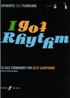 I Got Rhythm Alto Saxophone Book & Cd Sheet Music Songbook