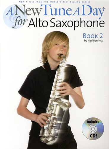 New Tune A Day Alto Sax Book 2 + Cd Sheet Music Songbook