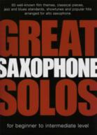 Great Saxophone Solos Alto Saxophone Sheet Music Songbook