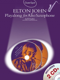 Guest Spot Elton John Alto Saxophone Book & Cd Sheet Music Songbook